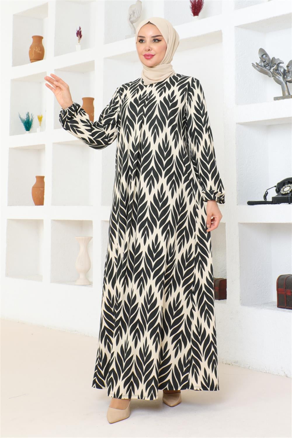 vera-a-pile-elbise-siyah-393239-79-B blank