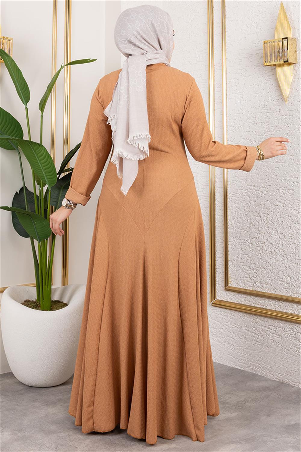 volan-detayli-burumcuk-elbise-taba-388931-78-B blank