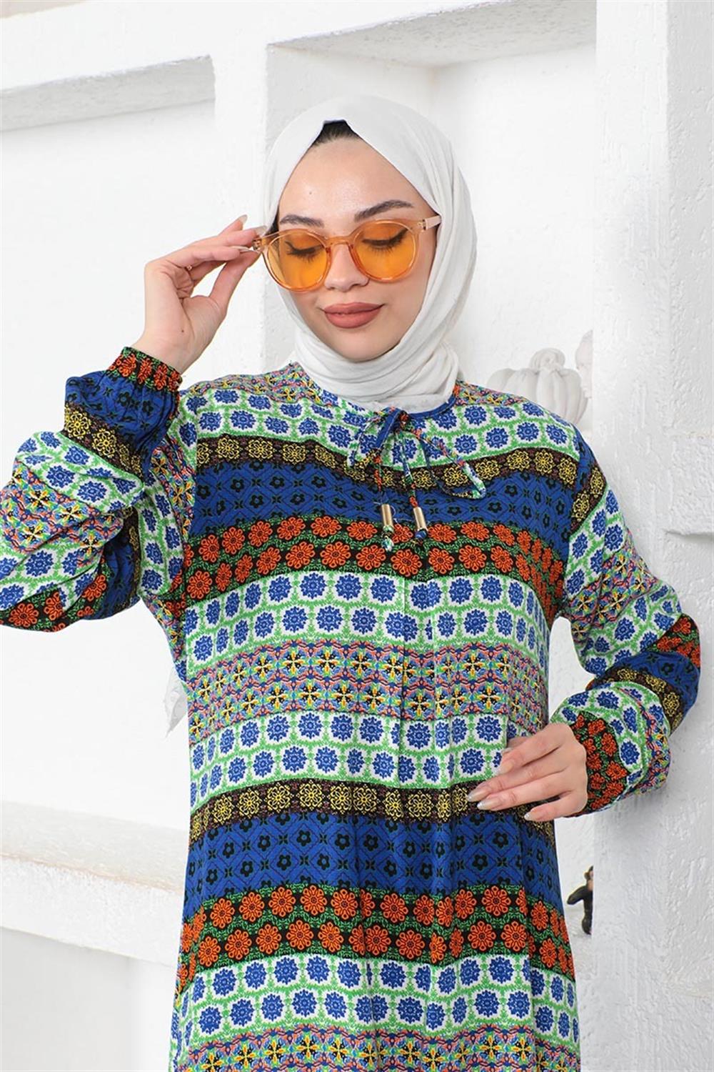 yakasi-bagcikli-viskon-elbise-saks-mavisi-390890-78-B blank