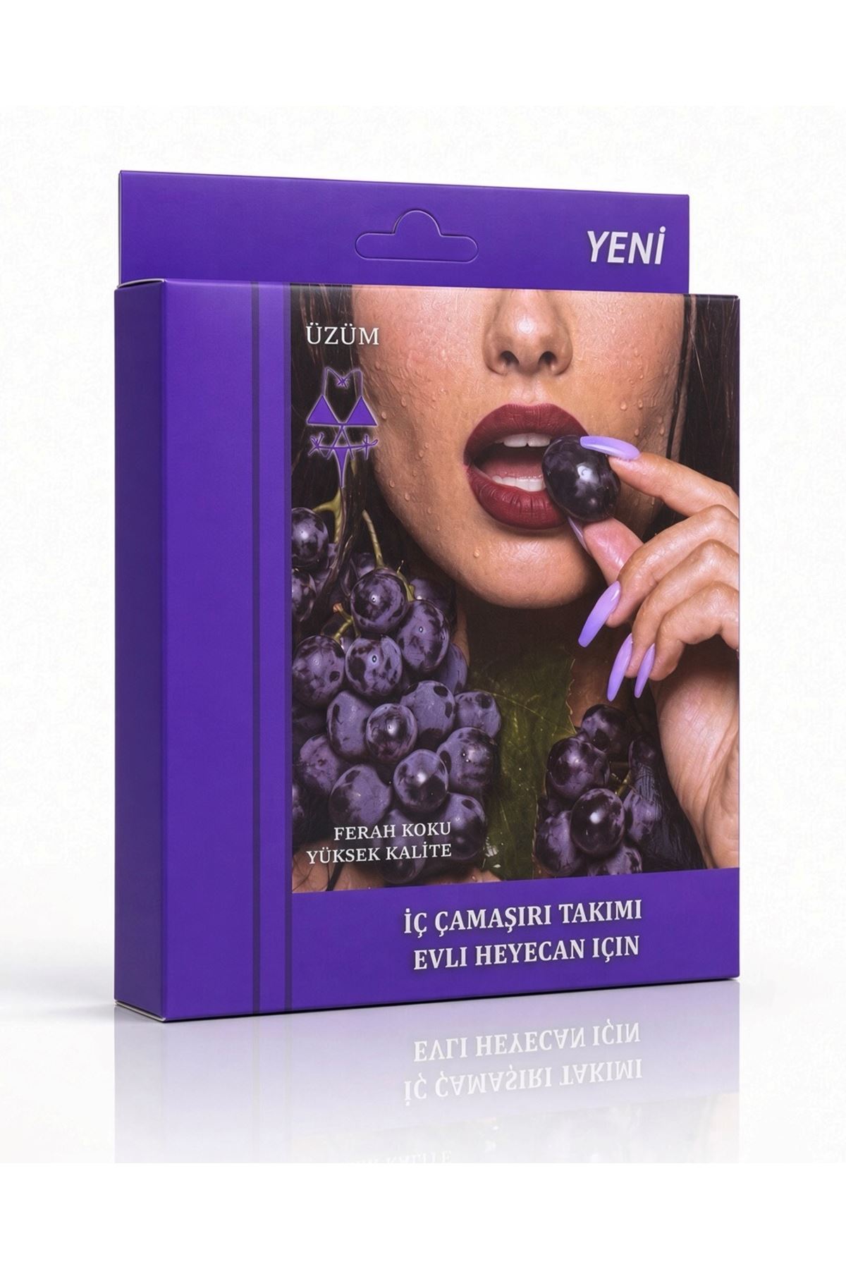 Üzüm Aromalı Yenilebilir İç Çamaşırı Takımı - Görsel 2