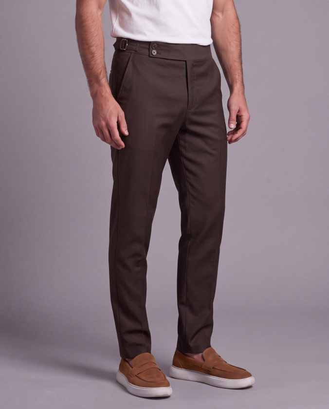 Erkek Toka Detaylı Kumaş Pantolon - Görsel 2