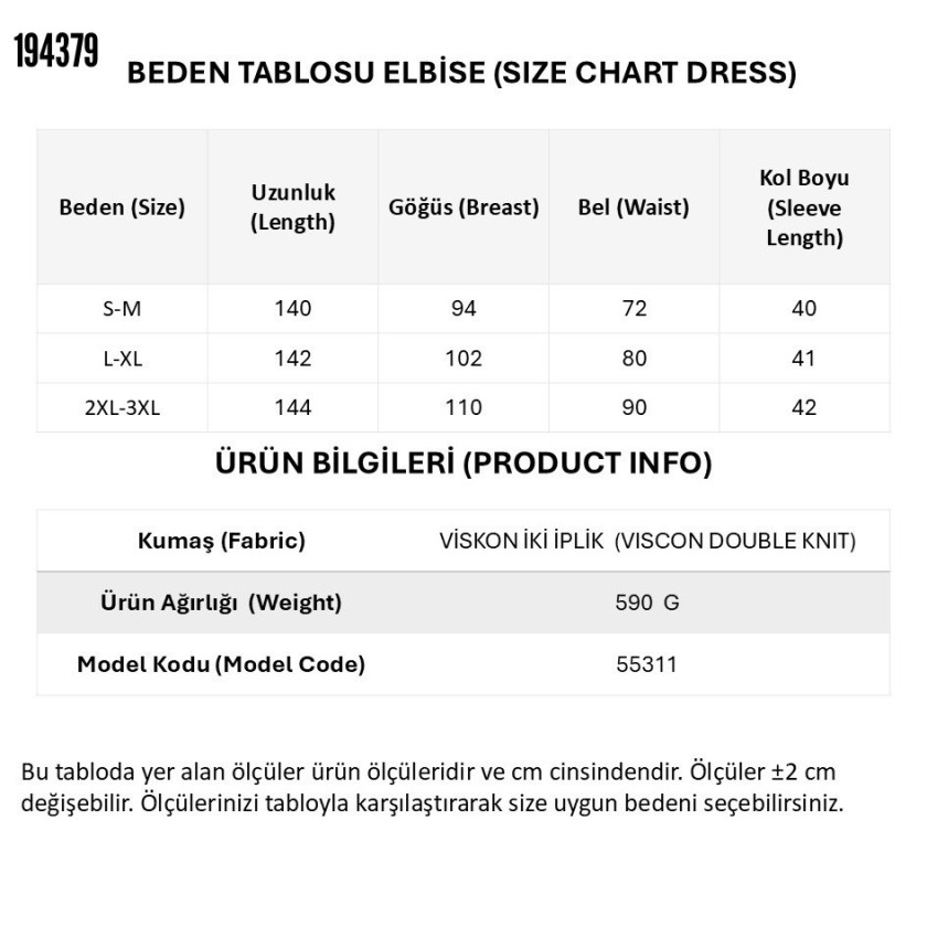 Kadın Saks Mavisi Truvakar Kollu Kruvaze Yaka Kuşaklı Uzun Viskon Elbise - Görsel 4