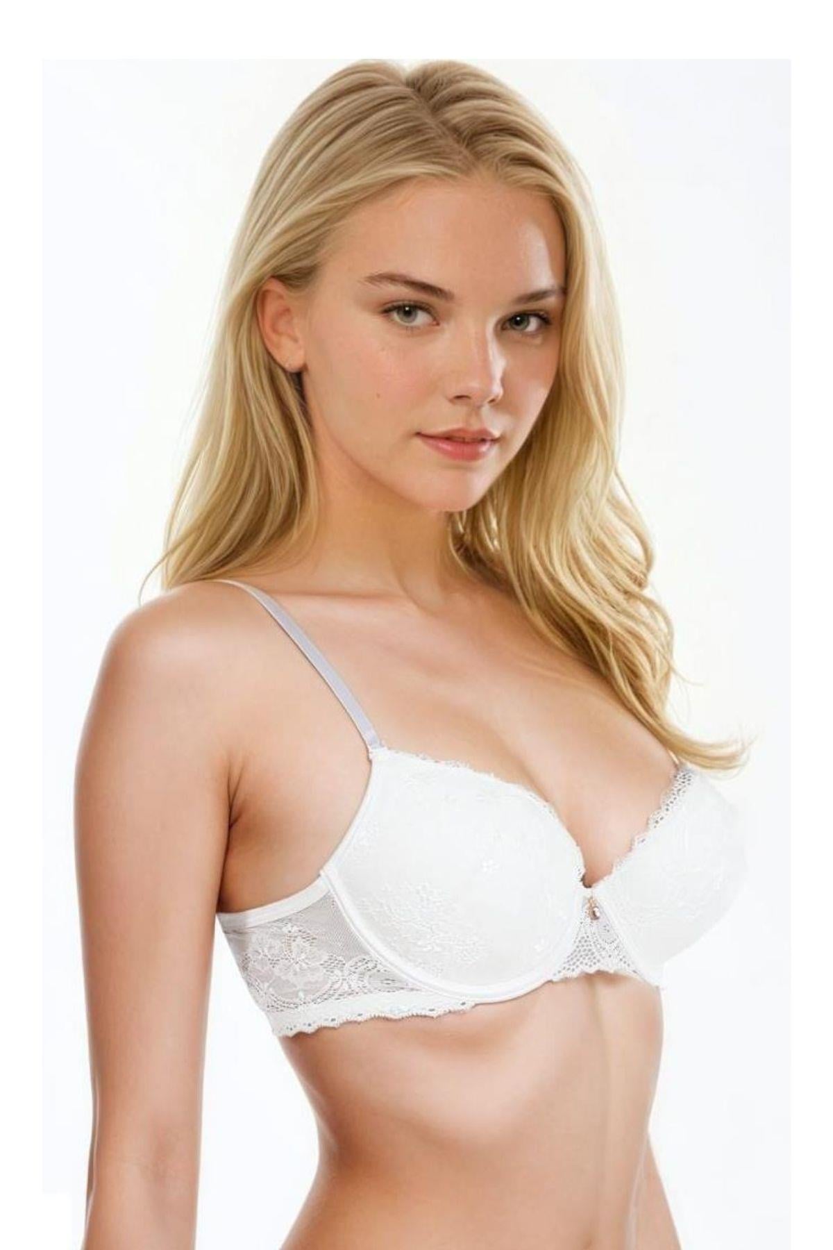 Le Jardin 7025 Kadın Dantelli Push Up Sütyen