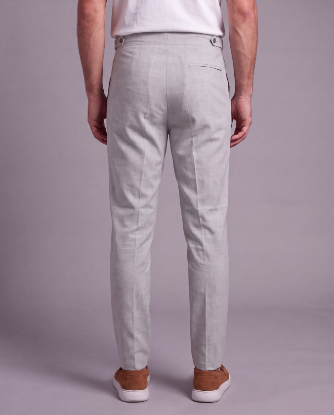Erkek Toka Detaylı Kumaş Pantolon - Görsel 3