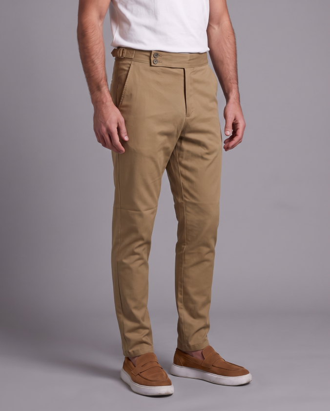 Erkek Toka Detaylı Kumaş Pantolon - Görsel 2