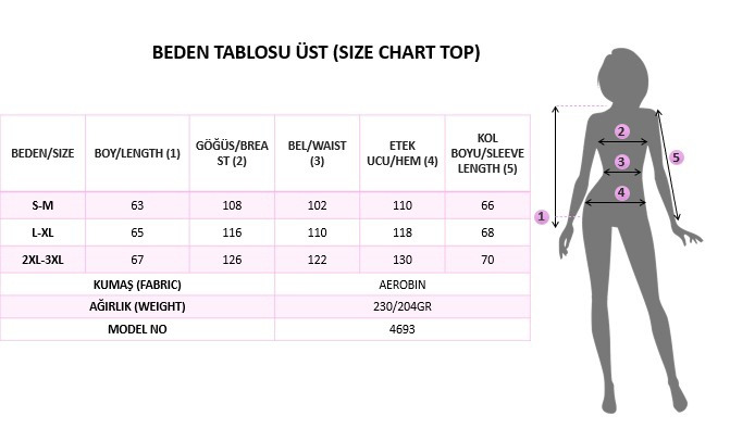 Kadın Uzun Kollu V Yakalı Bağcıklı Aerobin Bluz - Görsel 5