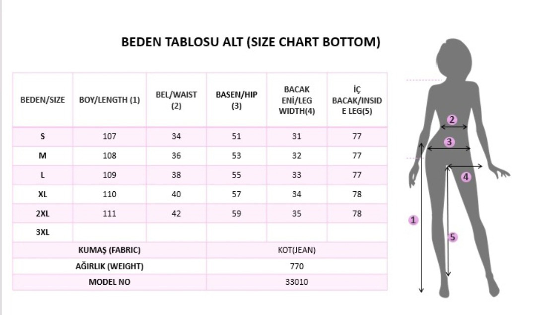 Kadın Yüksek Bel Geniş Paçalı Kot Pantolon - Görsel 5