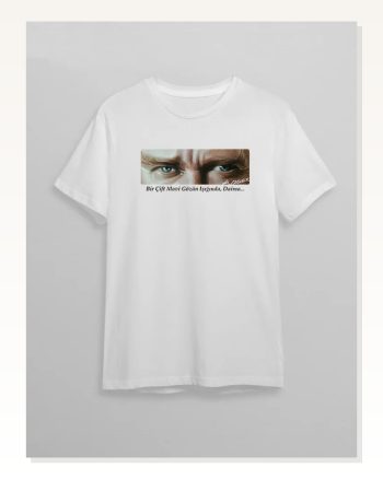 Baskılı Unisex Günlük Stil Beyaz 10 Kasım Atatürk Tişört