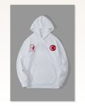 Baskılı Kadın Günlük Stil Beyaz 10 Kasıma Özel Üç İplik Kapüşonlu Sweatshirt Marketplace