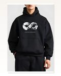 10 Kasıma Özel Üç İplik Kapşonlu Baskılı SweatShirt – Siyah Marketplace