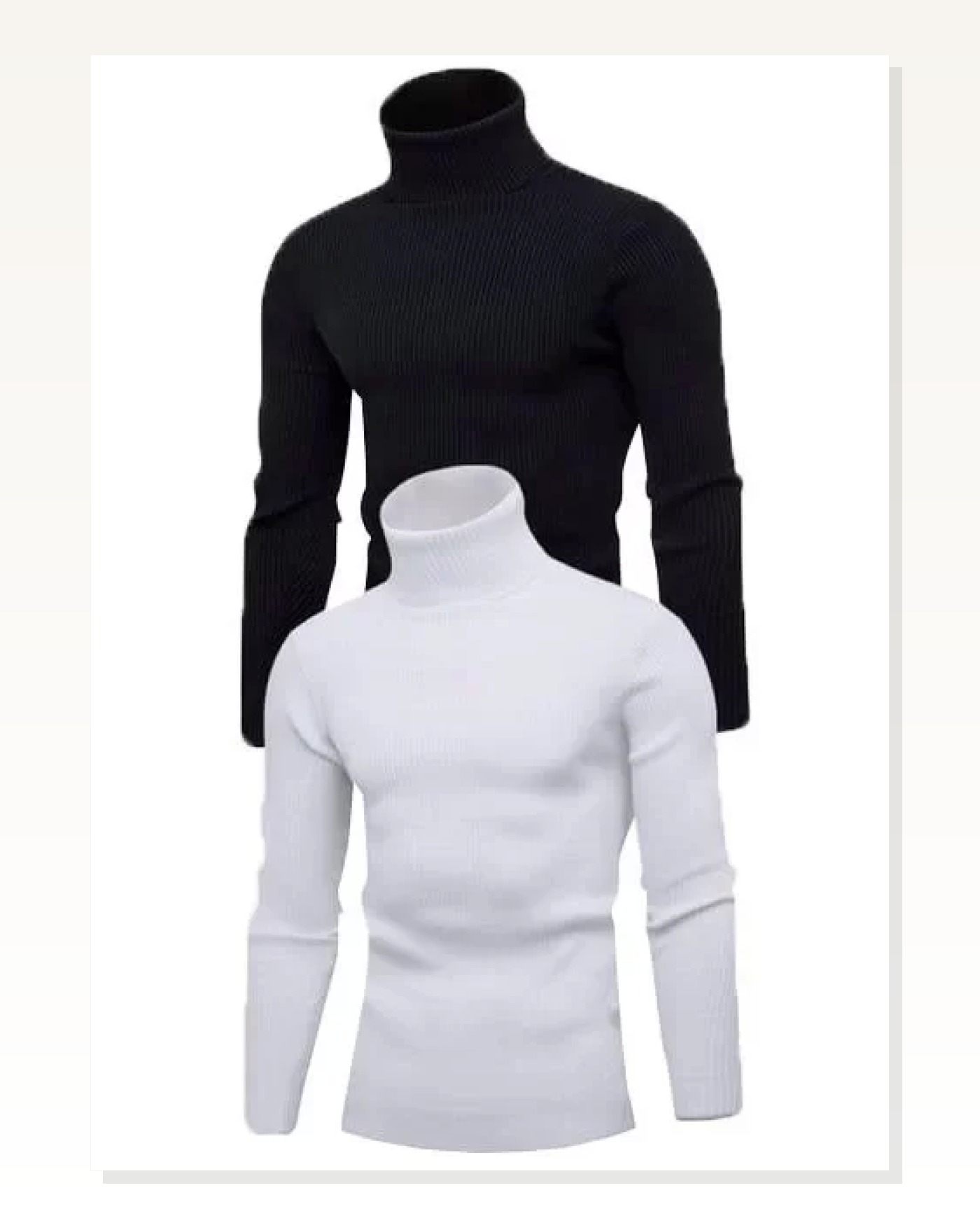 Unisex Fit Duruş Boğazlı Full Likralı Kaşkorse Fitilli Body 2'li Set Marketplace blank
