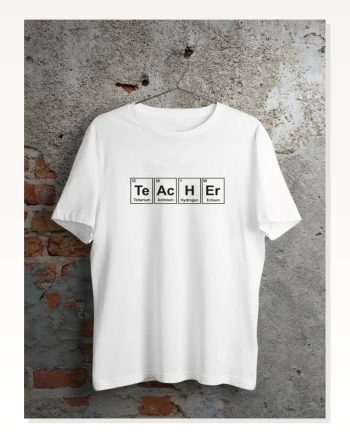 Kadın Baskılı Günlük Stil Beyaz 24 Kasım Öğretmenler Günü Özel Tişört
