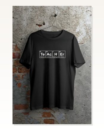 Kadın Baskılı Günlük Stil Siyah 24 Kasım Öğretmenler Günü Özel Tişört