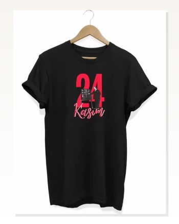 Baskılı Unisex Günlük Stil Siyah 24 Kasım Öğretmenler Günü Tişört