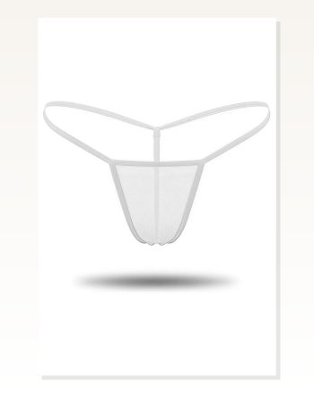 3’Lü Renkli Transparan Tül String Tanga TM0369