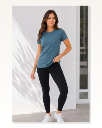 Basic Tişört Bisiklet Yaka Kısa Kol Günlük Yazlık Slim Fit T-shirt Füme