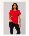 Basic Tişört Bisiklet Yaka Kısa Kol Günlük Yazlık Slim Fit T-shirt Kırmızı