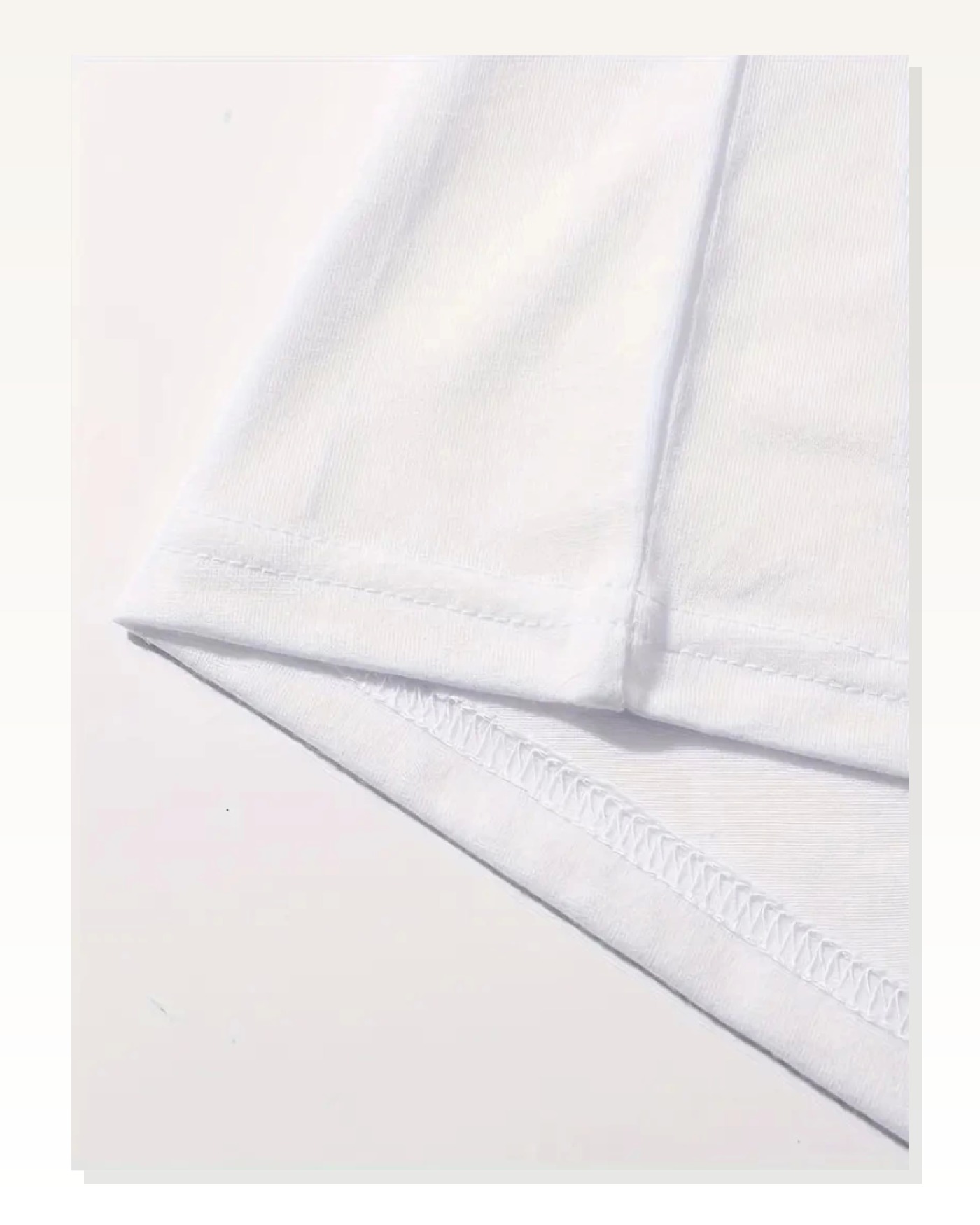 Baskılı Kadın Salaş Stil Beyaz Oversize Bisiklet Yaka Tişört Marketplace blank