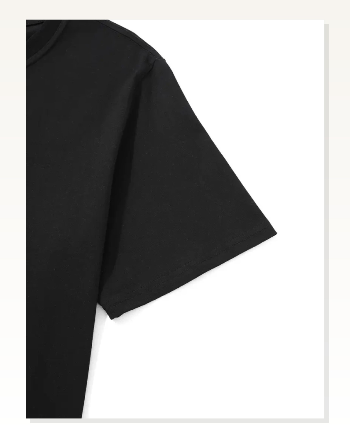 Baskılı Kadın Salaş Stil Siyah Oversize Bisiklet Yaka Tişört Marketplace blank