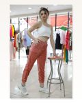 Bel Paça Lastikli Cepli Eşofman Altı Pembe P-020502