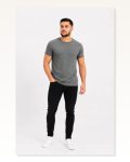 Erkek Basic Tişört Bisiklet Yaka Kısa Kol Günlük Yazlık Slim Fit T-Shirt – Antrasit Marketplace