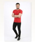 Erkek Basic Tişört Bisiklet Yaka Kısa Kol Günlük Yazlık Slim Fit T-Shirt – Kırmızı Marketplace