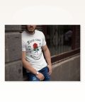Unisex Günlük Stil Beyaz Vintage Street Style Oversize Tişört