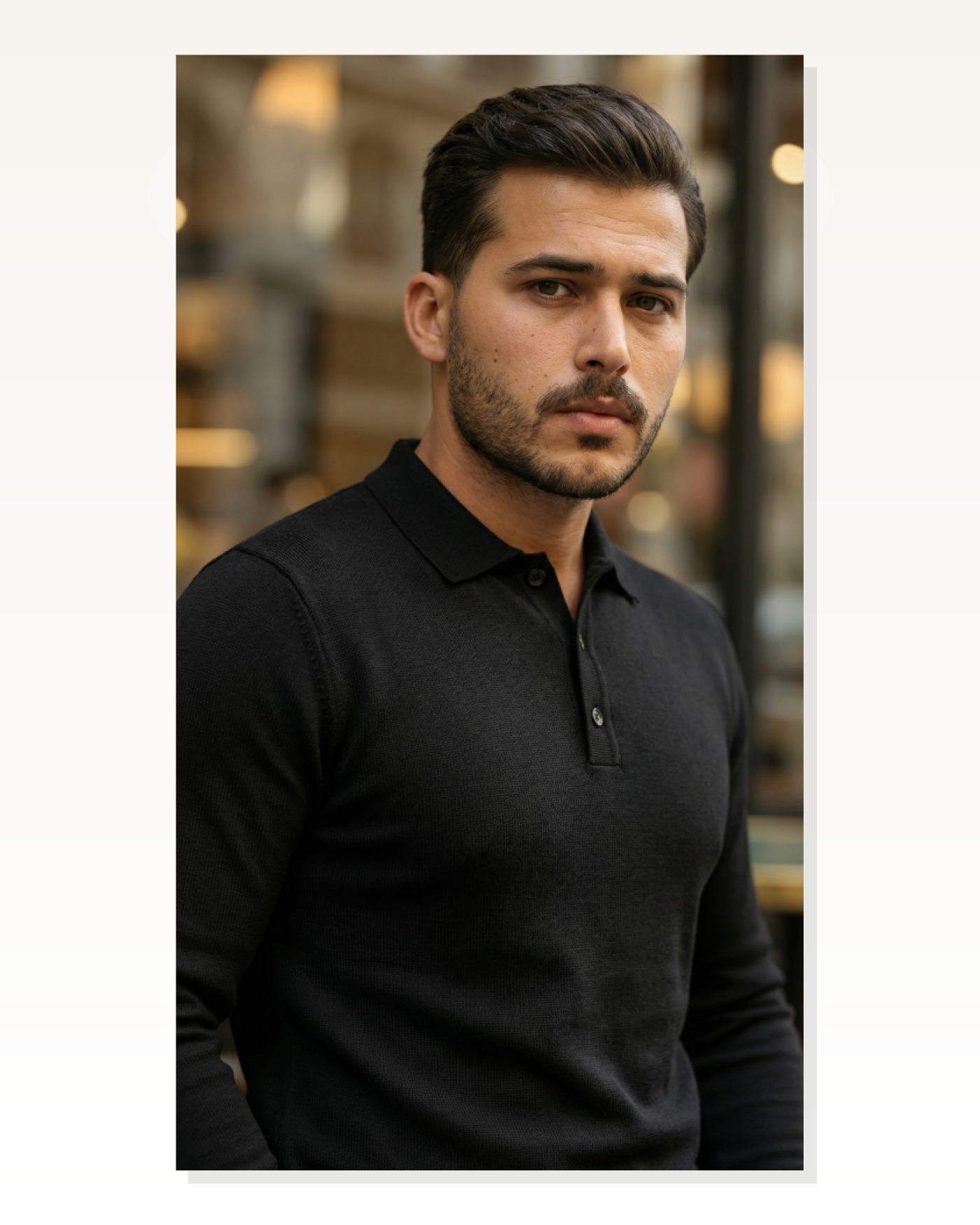 Erkek Düğme Yakalı Triko Marketplace blank