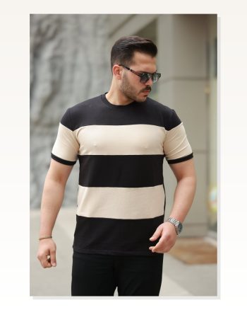 Erkek Parçalı Renk Kısa Kollu Tişört