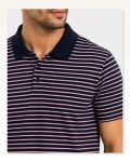 Erkek Pike Kumaş Gül Kurusu Çizgili Polo Yaka Tişört Kısa Kol T-Shirt – Siyah Marketplace