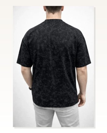 Erkek Yumuşak Dokulu Siyah Premium Tişört OSY Yıkamalı Oversize