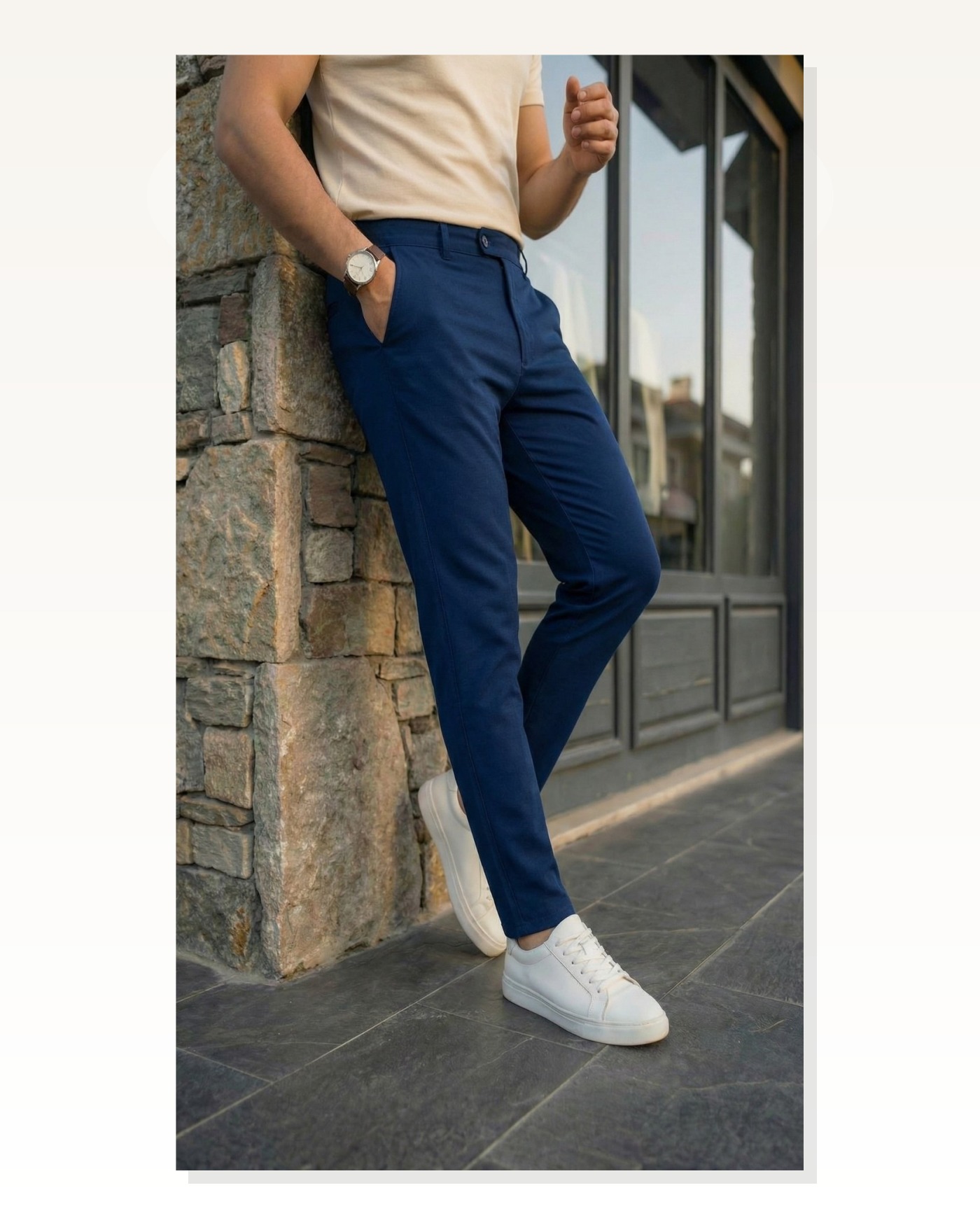 Erkek Slim Fit Dilli Kumaş Pantolon Marketplace blank