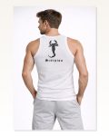 Arka Baskılı Erkek Fit Duruş Spor Fitilli Atlet 2’li Set Siyah Ve Beyaz Slim Fit Kaşkorse Spor Atlet Marketplace