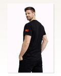 Erkek Türkiye World Cup 2026 Baskılı Tişört Futbol Temalı Forma T-shirt Siyah