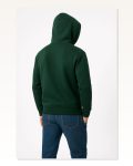 Erkek Sokak Stili Haki Üç İplik Kapüşonlu Kanguru Cepli Hoodie Sweatshirt