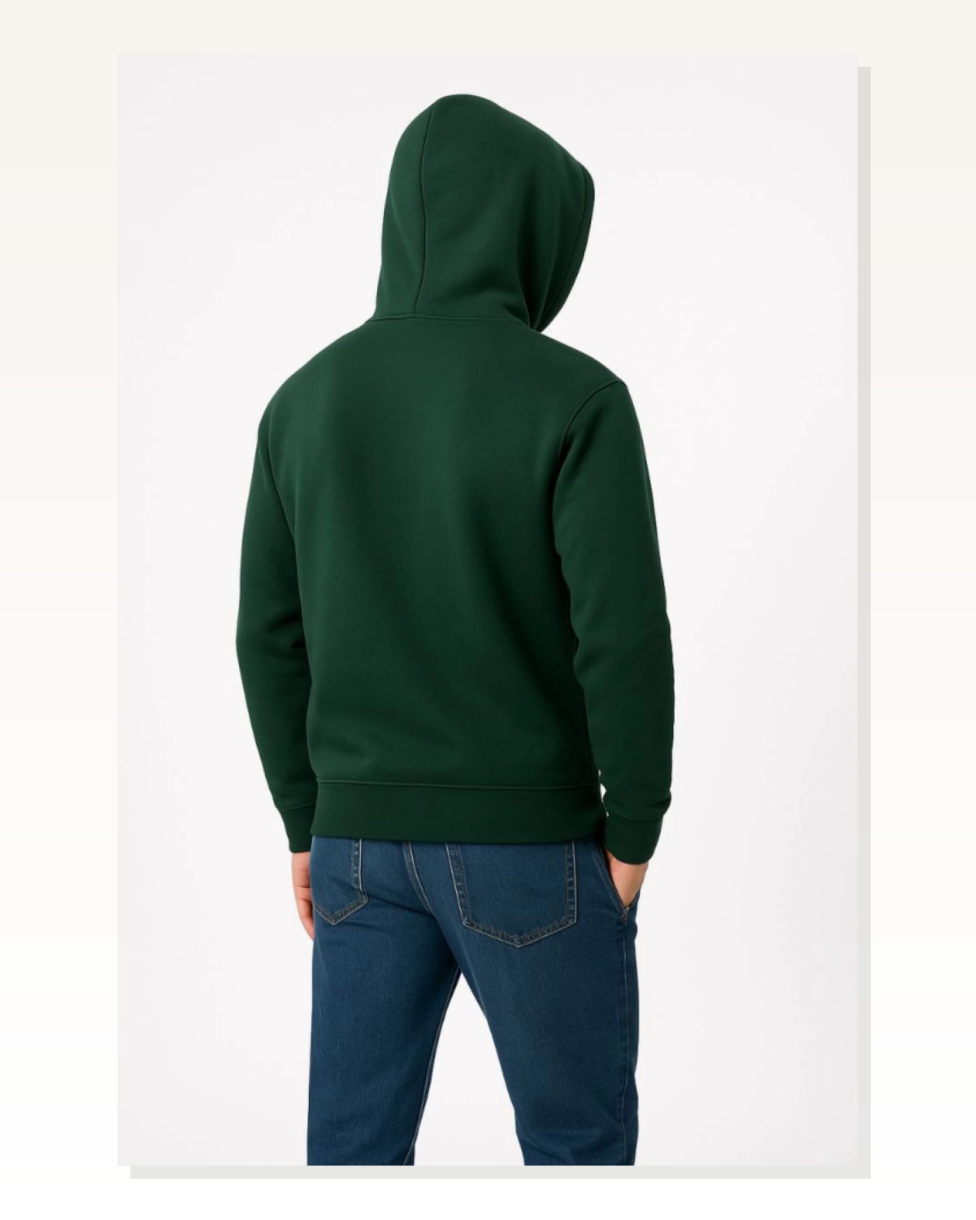 Erkek Sokak Stili Haki Üç İplik Kapüşonlu Kanguru Cepli Hoodie Sweatshirt Marketplace blank