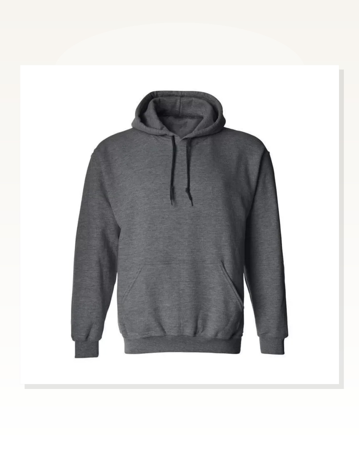 Basic Dokulu Erkek Günlük Stil Füme Rengi Kapüşonlu Hoodie Sweatshirt Marketplace blank