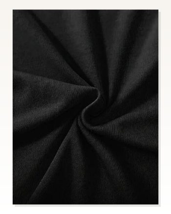 Siyah Oversize Tişört Baskılı Unisex Günlük Stil Fiyonk