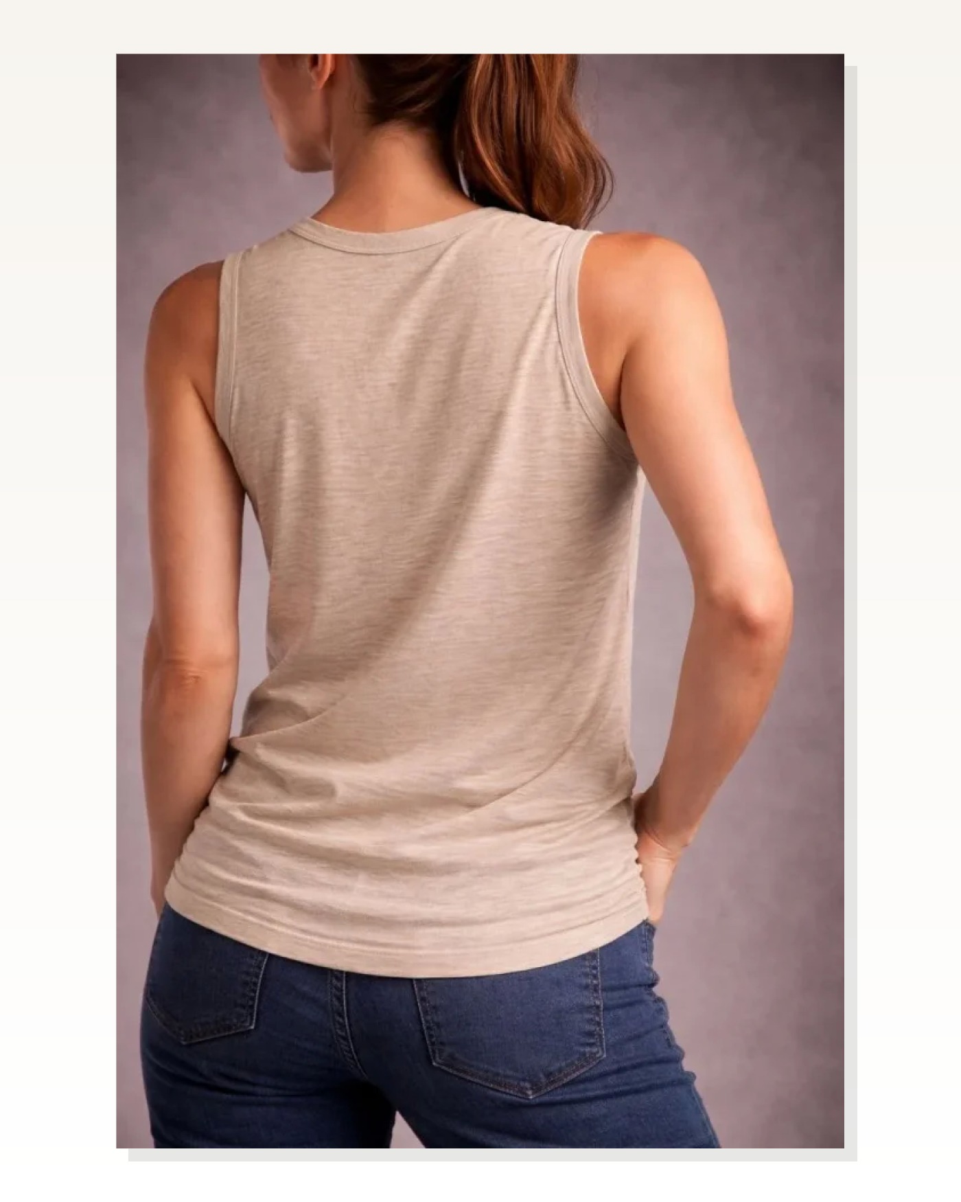 Kadın Taş Flamlı Kumaş Sıfır Kolsuz Basic Spor Üst, Günlük Ve Fitness Kullanımına Uygun Atlet Marketplace blank
