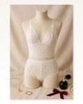 Kadın Beyaz Dantel Bralet ı – Romantik ve Zarif İç Giyim Şort Takım Marketplace