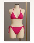 Kadın Fuşya Yandan Bağlamalı Bikini Mayo Takımı Marketplace