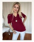 Kadın Kısa Kollu V Yaka Bluz