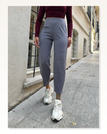 Kadın Krep Kumaş Balon Pantolon