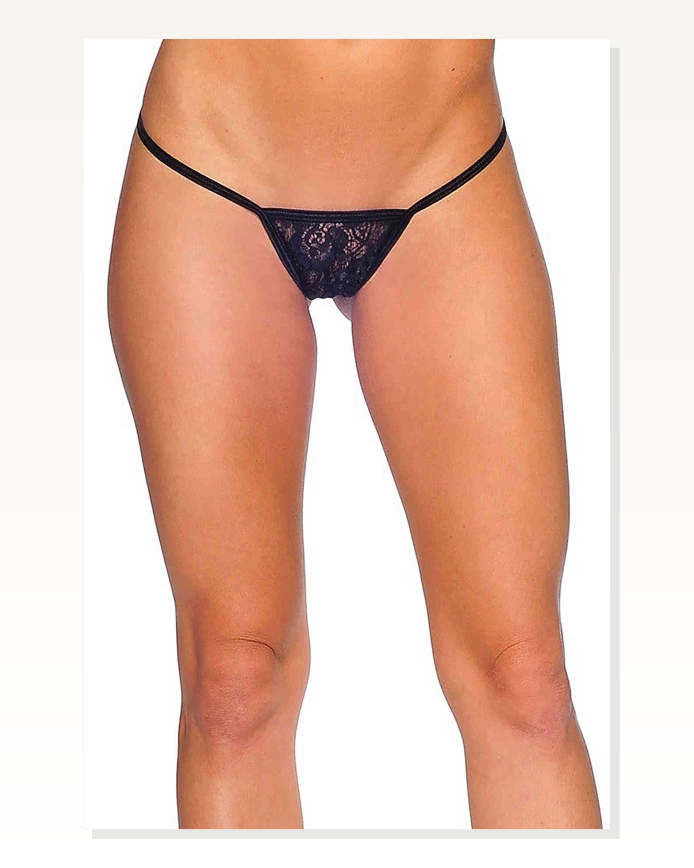 Kadın Modern Stil Siyah Dantelli Tanga TM1164 Marketplace blank