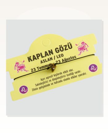 Kaplangözü Doğal Taşlı Aslan Burç Bileklik DL0101