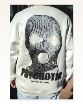 Kadın Baskılı Günlük Stil Beyaz Kışlık Bisiklet Yaka Sweatshirt
