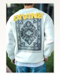 Kadın Baskılı Günlük Stil Beyaz Kışlık Bisiklet Yaka Sweatshirt