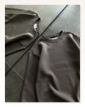 Kadın Günlük Stil Füme Kışlık Bisiklet Yaka Üç İplik Basic Sweatshirt