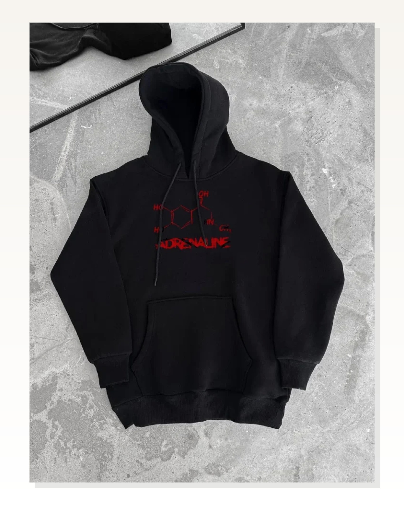 Kadın Günlük Stil Siyah Kışlık Uzun Kol Kapüşonlu Sweatshirt Marketplace blank