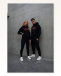 Hodie Sweatshirt Kadın Günlük Stil Siyah Merry Chrıstmas Marketplace